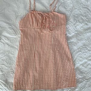 ZAFUL Pink Plaid Dress